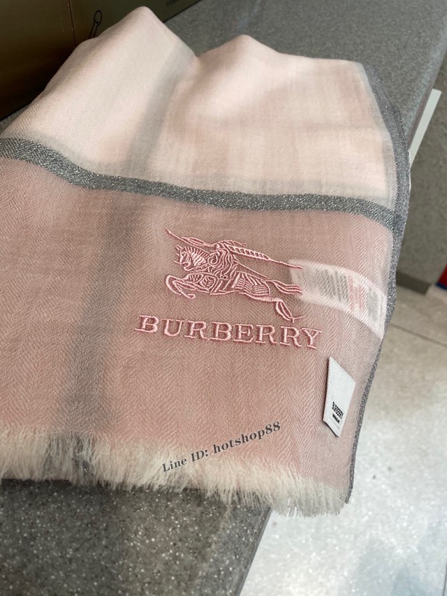 BURBERRY專櫃最新色系巴寶莉羊絨長巾女款圍巾披肩 mmyj2536